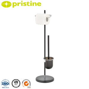 Support de brosse de toilette en fer moderne et porte-papier livraison à temps fabricant de Taiwan pour salle de bain salon cuisine hôtel utilisation - Product Image 1