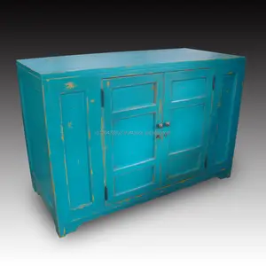 ที่ตั้งทีวีไม้สีเขียวแบบโบราณมีขาตั้งดีไซน์แบบยุโรปใช้ในบ้านกลางแจ้งห้องนั่งเล่นเก็บของเฟอร์นิเจอร์มีห้องนอน - Product Image 1