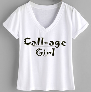 Venta al por mayor 100% algodón cuello pico bolsillo camiseta de las mujeres gran oferta OEM diseño personalizado Super suave Jersey con diseño en blanco Logo patrón - Product Image 2