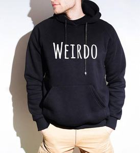 Sweat à capuche surdimensionné à manches longues personnalisé, coupe courte, sweatshirts de mode de style Hip Hop avec capuche imprimée, sweats à capuche teints en couleur unie - Product Image 1