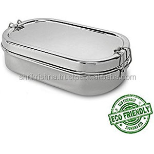 Lonchera de Acero Inoxidable Cuadrada para Niños, Contenedor de Alimentos Pequeño, Venta de Proveedor Indio - Product Image 4