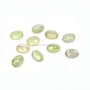 Piedra preciosa de fluorita múltiple de corte ovalado Natural de 7x5mm, piedra de joyería verde suelta de 1,05 Cts - Product Image 2