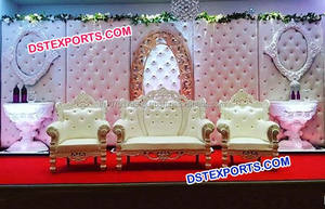 Inglés boda cuero Chesterfield escenario cuadrado blanco cristal ajustado cuero paneles boda proveedores EE. UU. - Product Image 2