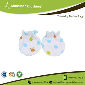 Wholesale Good Quality Soft 100% Cotton Baby Mittens - Product Image 2