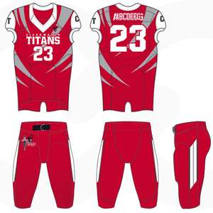 2024 uniformes de fútbol americano de poliéster de alta calidad personalizados OEM estilo impreso niños de talla grande número de ropa deportiva - Product Image 4