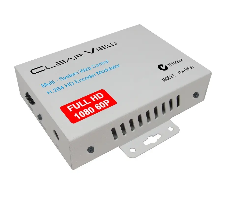 ClearView 멀티 시스템 MPEG4 HD HDM1 웹 제어 DVBT/DVBC/ISDBT 인코더 변조기 모델 tinmod