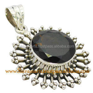 Gran oferta, collar con colgante de cuarzo ahumado de alta calidad, joyería fina de piedra Natural con colgantes y dijes chapados en oro - Product Image 2