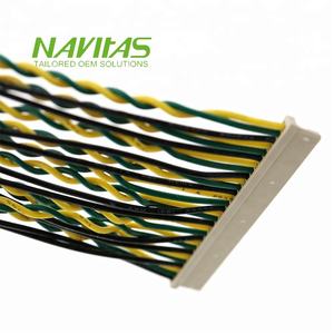 Assemblage de câble LVDS OEM Connecteurs Hirose DF19 14S et DF13 40P pour LCD - Product Image 3