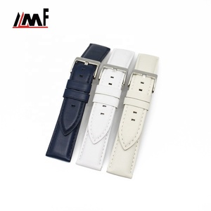 สายนาฬิกาหนังวัวอ่อนสีน้ำตาลอิตาลี ขายดี ขนาด 18 มม.-24 มม. แบบยูนิเซ็กซ์ หัวเข็มขัดสแตนเลสแบบมีเบาะ - Product Image 4