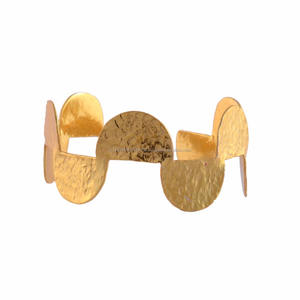 Bracelet jonc en laiton plaqué or 925SilverCollection fait à la main pour femmes, bracelet jonc tendance, 10 pièces, 925SilverCollection - Product Image 1