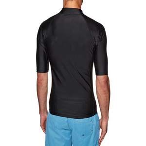 Men Short Sleeve Water Sports Swim Beach Wear UV Protection Surf Rash Guard Swim Wear Shirts - Product Image 3