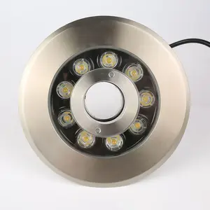6*1W/6*3W full color changing dmx512 waterproof IP68 water jet 304 stainless steel 24v/12v led fountain lights