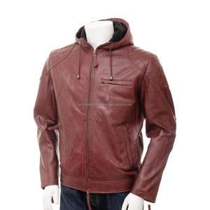 Chaqueta de bombardero informal Vintage Unisex personalizable piel de oveja piel de vaca decoración invierno ropa de talla grande algodón transpirable curtido - Product Image 1