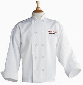Abrigo de Chef blanco Chaqueta de Chef Pantalón de Chef - Product Image 3
