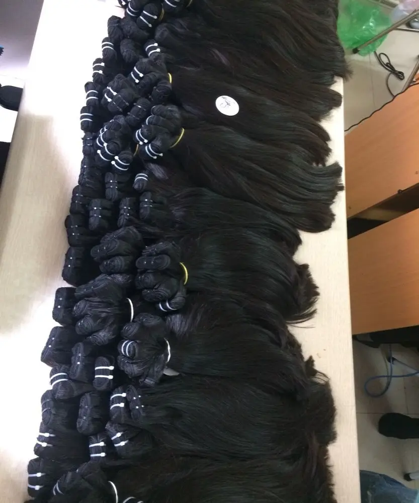 Eenvoudige! Vietnamese Virgin Human Hair Extensions Virgin Braziliaanse Steil Haar 5 Kilo