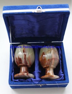 Copas de Vino de Piedra de Ónix Natural Talladas y Pulimentadas, Artículos Decorativos para el Hogar con Estilo, Diseño Único con Patrón de Amor - Product Image 2