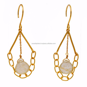 92.5% แข็งเงินสเตอร์ลิงพร้อมชุบทองอัญมณีทับทิมทำด้วยมือเครื่องประดับชั้นดี - Product Image 1