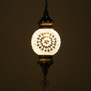 Lámpara colgante de cristal, mosaico turco individual tradicional - Product Image 2