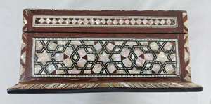 Boîte à bijoux de luxe en bois avec mosaïque de nacre rectangulaire égyptienne ZAHEREEN J82 - Product Image 4