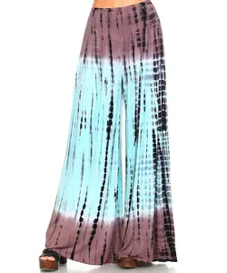 Faldas largas multicolor Tie-dye con patrones de estilo étnico para mujer, diseño de falda larga a la moda