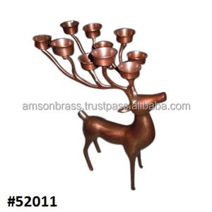 Luxury Design Metal Candle Holder Christmas Metal Reindeer Votive Candle Holder for Home Christmas Festivals Decoration - Product Image 3