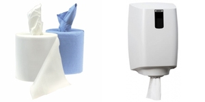 Wholesale High Quality ultra Absorbent Disposable Center Pull Paper Towel <strong>Blue</strong> Centrefeed <strong>Roll</strong> - Product Image 6
