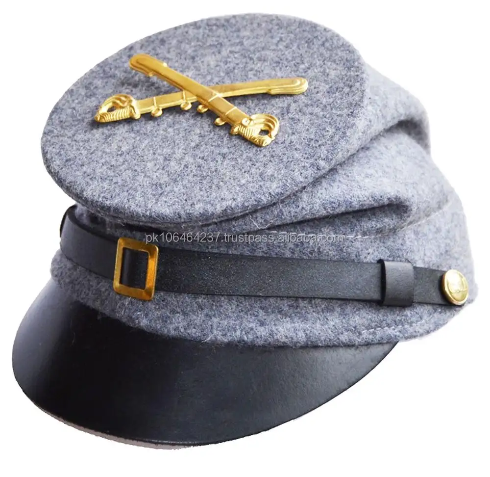 OEM Cliente 100% Lana Profesional Protector Ajustable Transpirable Guerra Civil Forraje Sombreros