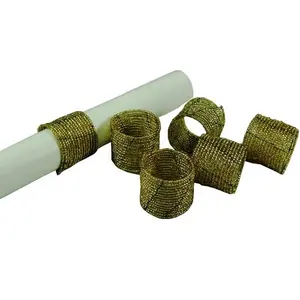 Servilletero de Metal de estilo clásico ecológico hecho a medida con cuentas de cristal para fiesta de cumpleaños, cafetería, restaurante, uso - Product Image 1