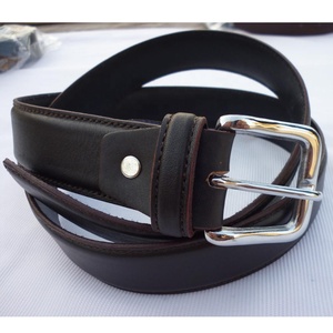 Ceinture décontractée en cuir de vachette de haute qualité pour homme, couleur personnalisée, boucle western argentée, logo personnalisé imprimé par transfert thermique disponible, modèle - Product Image 2