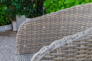Mimbre de polietileno de diseño Simple, juego de 6 sillas de comedor para exteriores, jardín, Patio, muebles de mimbre - Product Image 4