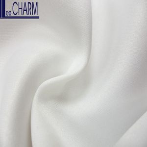 Tela de Satén WP12080D de Taiwán, Doble Cara, Color Marfil, 100% Poliéster, Gruesa, para Vestidos de Novia - Product Image 4