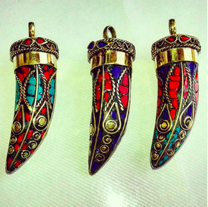 Alliage Mosaïque Art Laiton Pendentifs Cadeau Bijoux - Product Image 1