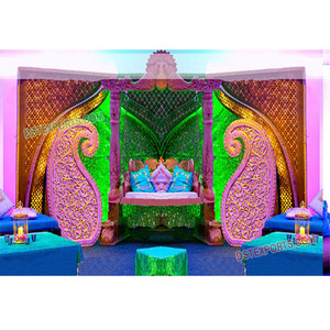 Mehandi เวทีมุสลิม Mehandi,การตกแต่งเวทีงานแต่งงานของอินเดีย - Product Image 1