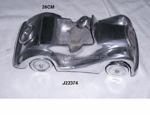 Réplica de coche antiguo de aluminio fundido para Decoración, con pulido de espejo, escultura de decoración náutica artesanal para el hogar - Product Image 2