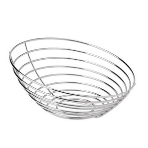 Panier à pain en acier inoxydable de style moderne, panier à pain décoratif pour la cuisine et l'hôtel, panier à pain unique - Product Image 4