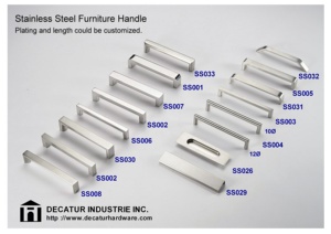 Tirador de armario de acero inoxidable duradero para cajones de dormitorio, tocadores y muebles de sala de estar para uso en almacén al aire libre - Product Image 4