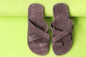 Sandales plates en cuir pour hommes, chaussures décontractées et élégantes, sandales élégantes - Product Image 3