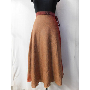 กระโปรงผู้หญิงใส่ได้สองด้าน,กระโปรงชายหาดแบบพันรอบผ้าไหม Magiv กระโปรงสองชั้น - Product Image 2