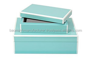 Eco-Friendly Turquoise Lacquer Jewelry Box Vietnam's Traditional Handcrafted <b>Lacquerware</b> - Product Image 2
