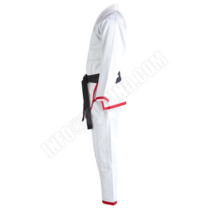 Traje de Jiu Jitsu Brasileño BBJ, Kimono Blanco de 550g, Bordado y Parches Personalizados, Kimono de Algodón para Jiu Jitsu - Product Image 3