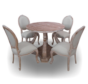 Muebles-Acabado desgastado de roble francés de muebles de juego de comedor - Product Image 1