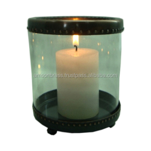 Portavelas de hierro de metal T-Lite, candelabros de luz de té, decoración Vintage para sala de estar, acabados plateados, portavelas T-Lite con Base - Product Image 5