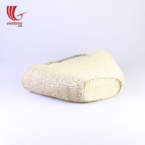 ¡Mejor venta! Bolso de playa de paja para verano, bolsa de mano tejida de algas marinas - Product Image 4