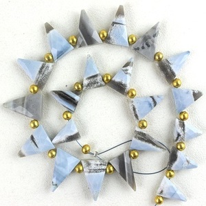 เกรด AAA คุณภาพสูงสีฟ้าเหลี่ยมเพชรพลอยโดดเด่นลูกปัดโอปอล briolette แบบธรรมชาติอัญมณีหลวมสำหรับการทำเครื่องประดับ - Product Image 1