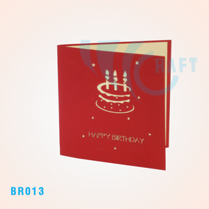 Tarjeta de felicitación de cumpleaños emergente 3D hecha a mano Anime de Vietnam y Animal Paper Craft Souvenir Best Seller - Product Image 5