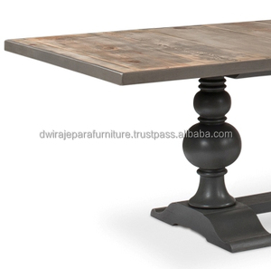 MUEBLES PARA EL HOGAR COMEDOR - MESA DE COMEDOR DE MADERA ESTILO FRANCÉS VINTAGE CHATELANE - Product Image 4