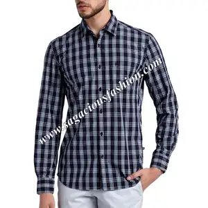 Chemise rayée unisexe en coton biologique, grande taille, Service OEM, personnalisé, nouveau design, 100% coton, bon marché, provenant du Bangladesh, collection 2020