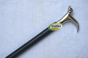 Canne de marche en laiton pour chien, cannes en bois avec embout en caoutchouc pour la randonnée et les activités de plein air - Product Image 6