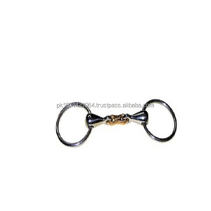 Riaz Jamal Intel logotipo personalizado tachuela de caballo anillo suelto de acero inoxidable con eslabón francés de cobre broca de estilo occidental para montar a caballo - Product Image 3