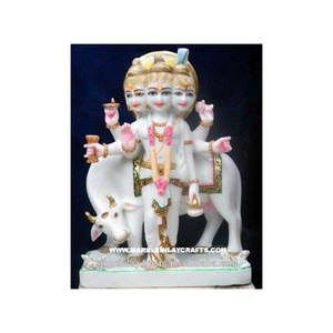 ชั้นสูงงดงามหินอ่อนสีขาว Dattatreya รูปปั้น - Product Image 1